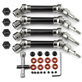 Ieron Drive Shaft CVD Axles Compatible with 1/10 Arrma Senton Granite 3s Blx&Mega550, 4Pcs RC Upgrades Parts,Front Rear Driveshafts,Part #ARAC4041, Black