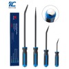 ROTATION 4-Piece Heavy Duty Pry Bar Set with Thicker Hammer