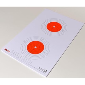 EZ2C Targets Made in USA Style 16 Scoring 50 Meter Air Gun Shooting Target Paper Rifle 11"x17" (25 Count)