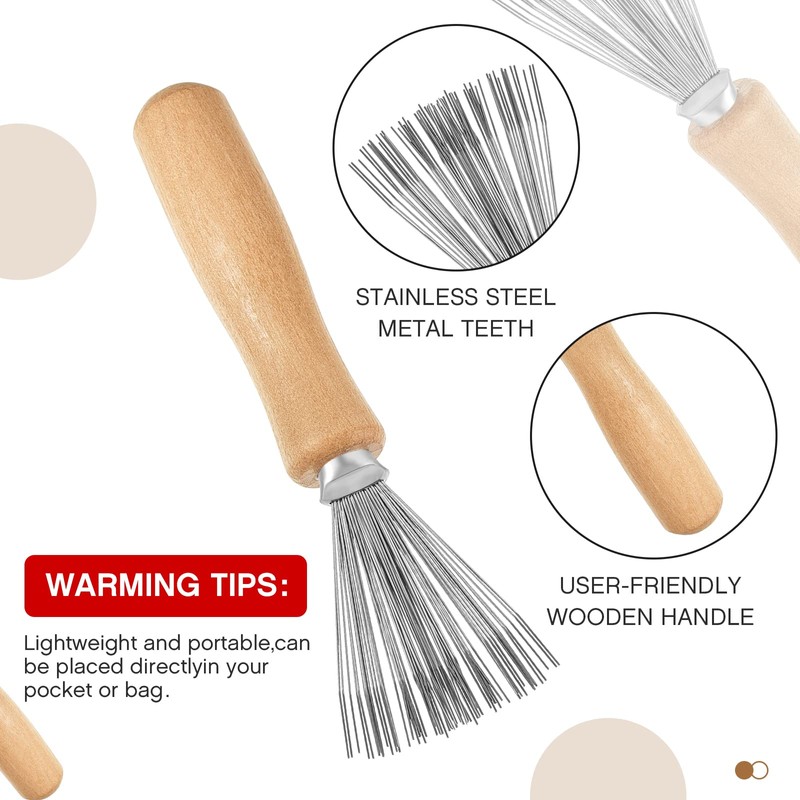 Suclain 5 Pcs Hairbrush Cleaner Tool Comb Set Mini Hairbrush
