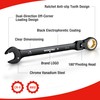 WORKPRO 8-piece Flex Head Ratcheting Wrench Set, Anti-slip Set SAE