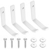 4 Pcs Garage Hooks for Hanging Heavy Duty Hooks, White