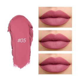 Erinde Lápiz Labial Mate Para Mujer, Lápiz Labial Aterciopelado Resistente al Agua, Delineador Labials Cremoso de Larga Duración, lápiz labial que no se Corre, lápiz labials Suave y Duradero,#5