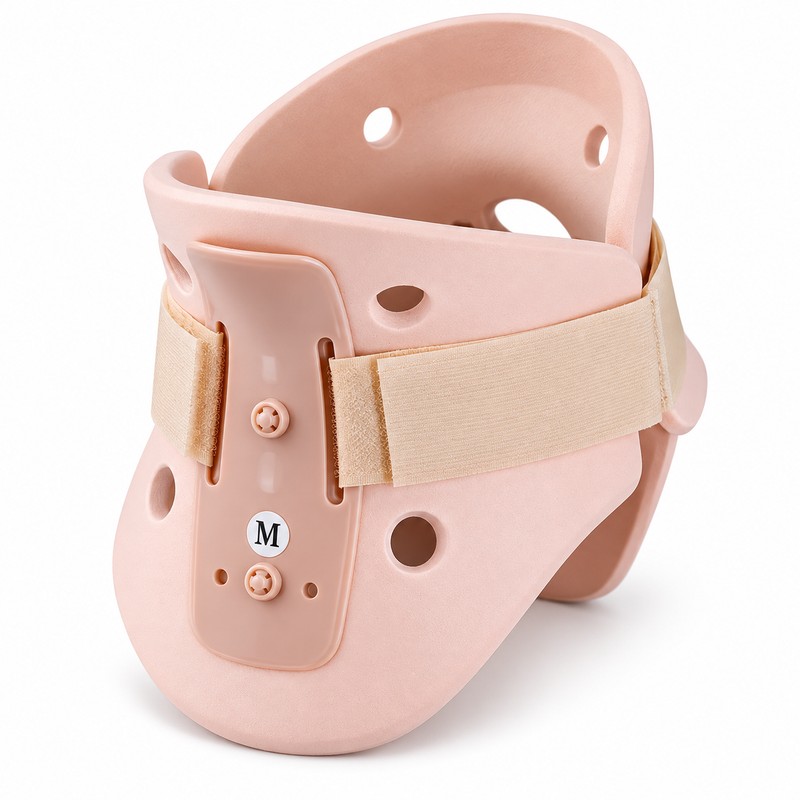 Cervical Collar Neck Brace with Large Throat Opening, Breathable Polymer