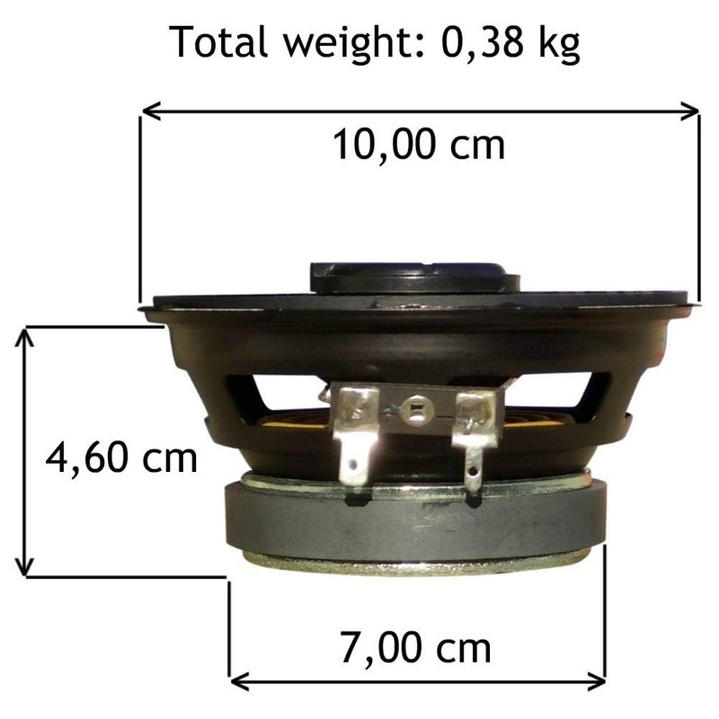 2 Speakers Compatible with Phonocar Basic 66020 Coaxial 2-Way 10.00