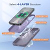 Miracase Magnético Iphone Funda Compatible Magsafe Cubierta Integrada Silicona Control