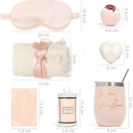 LUNA PARK 6Pzs Regalos de Cumpleaos para Mujereskit spakit de bao mujeraregalos para mujerset de regalo para mujerregalos para noviamamregalo mujerRegalos festivos (Rosa Clara)