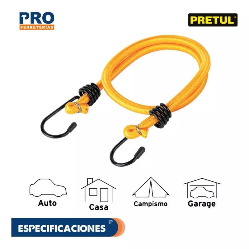 Pretul Tensores Elásticos 60cm, 2 Piezas, Pretul 25092