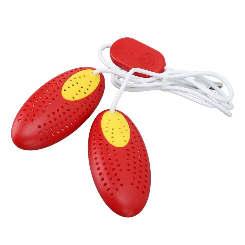 Shoe Dryer Red with Timer Ceramic Heater Deodorizing Function Fast