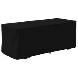 Waterproof Sturdy Covers Outdoor Deck Box Protective Cover Storage Benches Cover(Black)