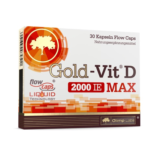 Olimp Labs - Vitamins - Gold-Vit D Max 2000. Dietary supplement in capsule form with a high dose of vitamin D (30 capsules)