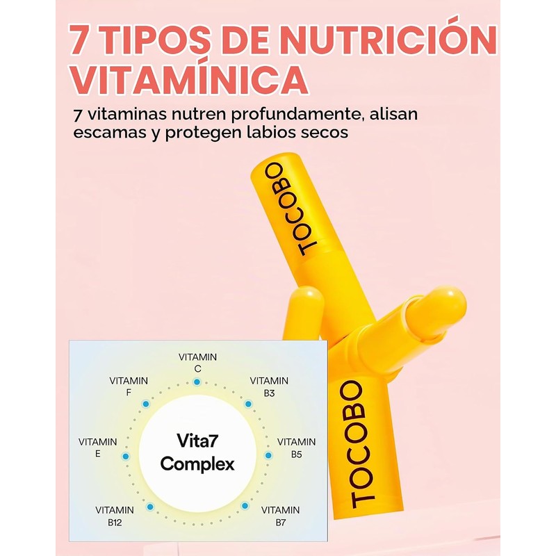 TOCOBO Lip Balm Bálsamo Labial Hidratante y Nutritivo con Vitaminas