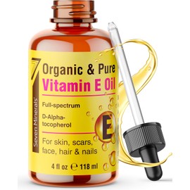 Aceite de Vitamina E Ultrapuro 75,000 UI/oz – 4 oz – Seven Minerals