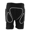 Silver Black Skiing Hip Protection Shorts Impact Resistant Breathable Skating