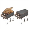 Setokraft W24-0041 Piano Puzzle Trinket Box