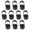 Plum Fittings Black Chain Link Fence Loop Caps | Eye