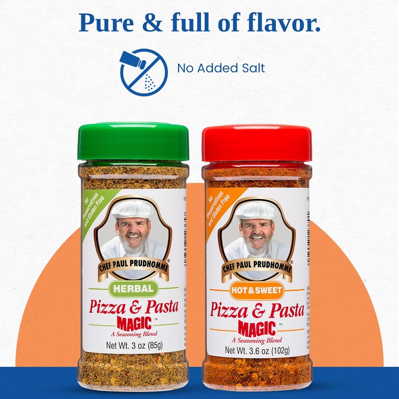 Chef Paul Magic Seasonings Blends Hot and Sweet Pizza and