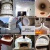 Lyrufexon Ceramic Fiber Insulation, 2 Pieces 24"x15.7"x1"Thick, 2600F Fireproof Insulation