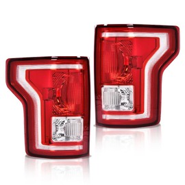 CNNELL Tail Light Compatible with Ford F150 SSV 2016-2017/Compatible with F150 2015-2017(submodel: Lariat, XL, XLT) Halogen Left and Right Side Driver and Passenger Side