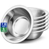 Offiper 304(18/8) Stainless Steel Mixing Bowls for Kitchen, 6 Pack