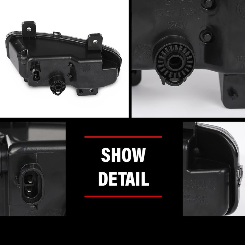 DOTCOM Front Bumper LED Fog Lights Lamps & Bracket &