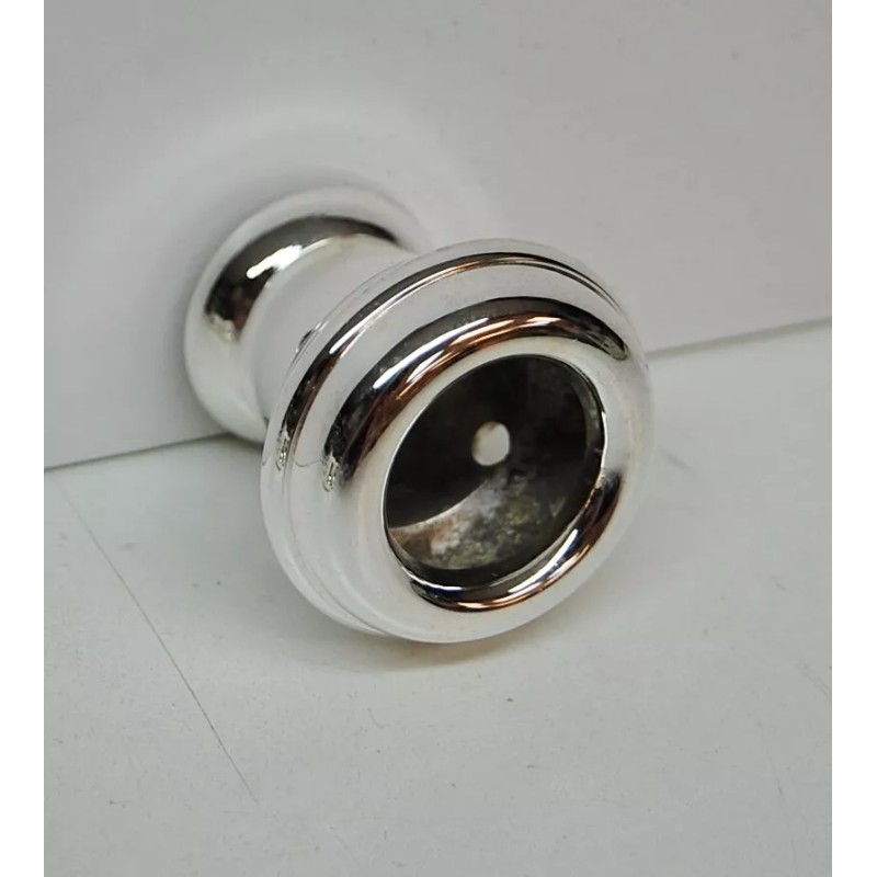 SILVER PLATED - 7/8" BOVE CANDLE FOLLOWERS TOPPERS BURNERS CHASERS,