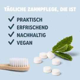 Smyle Toothpaste Tablets - Vegan, Fluoride Containing, Plastic-Free, Biodegradable Solid Toothpaste, (1 x 125 Pieces)