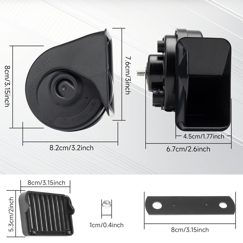 FARBIN Car Horn Compatible with Hyundai/Kia. 12V Waterproof Auto Horn