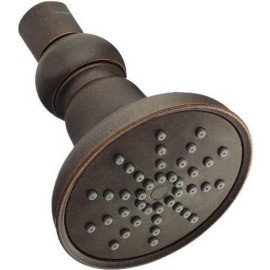 Danze D460054BR Mono Round 3 1/2" Single Function Showerhead, Tumbled Bronze