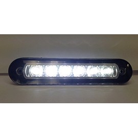 Pactrade Marine 2PCS Boat RV Auto LED Strip Light 6 Cool White PC Flush Mount