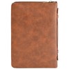 White Dove Designs Bible Cover-Classic Cross-Brown-XLG