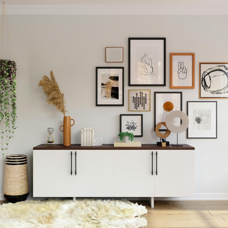 KNOKLOCK 10 Pack 7.5 Inch(192mm) Kitchen Cabinet Handles Matte Black