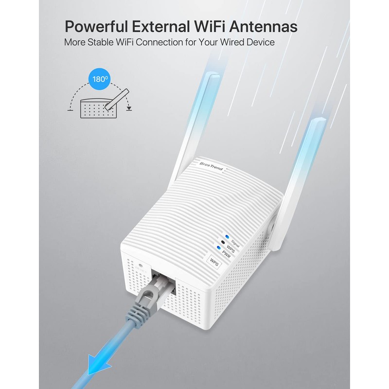 BrosTrend Dual Band 1200Mbps WiFi Bridge, Convert Your Wired Device
