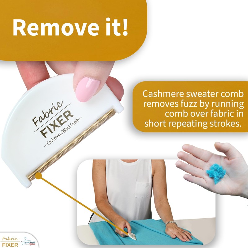 Cashmere Pill Remover Comb & Multi-Fabric Sweater Combs for Pills