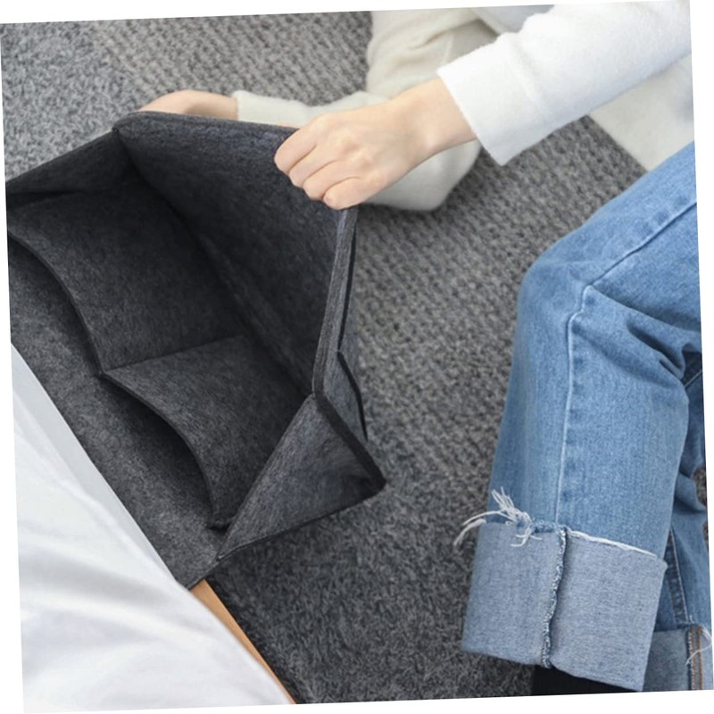 CAXUSD 2pcs Felt Bedside Pocket Organizer for Sofa and Bed