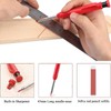 DuDuZui Red Deep Hole Marker Pencil Set, 36 Pencil Leads