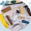 Elliott Iron Shaped Scrubbing Brush with Curved Grip Handle, Durable
