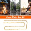 55 Inch Rope Chain Saw with 70 Sharp Teeth &