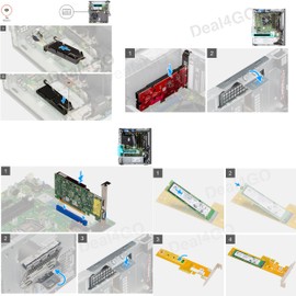 Deal4GO M.2 2280 SSD PCIe Drive Adapter Card KHXD2 Replacement for Dell Optiplex 5090 7000 5000 3000 Precision 3240 3280 Alienware R8 R9 R10 R11 Tower Desktop, Green