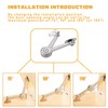 Pack of 2 Soft Close Lid Support Hinges Flap Support