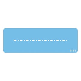 JEMTeardrop & Dot Border Stencil