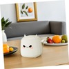 FUNOMOCYA Cute Mini Desktop Trash Can Silent Operation Wastebasket for