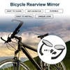 TUCKBOLD Bike Rearview Mirror 12.2x5.5cm Adjustable | Front Handlebar Bike