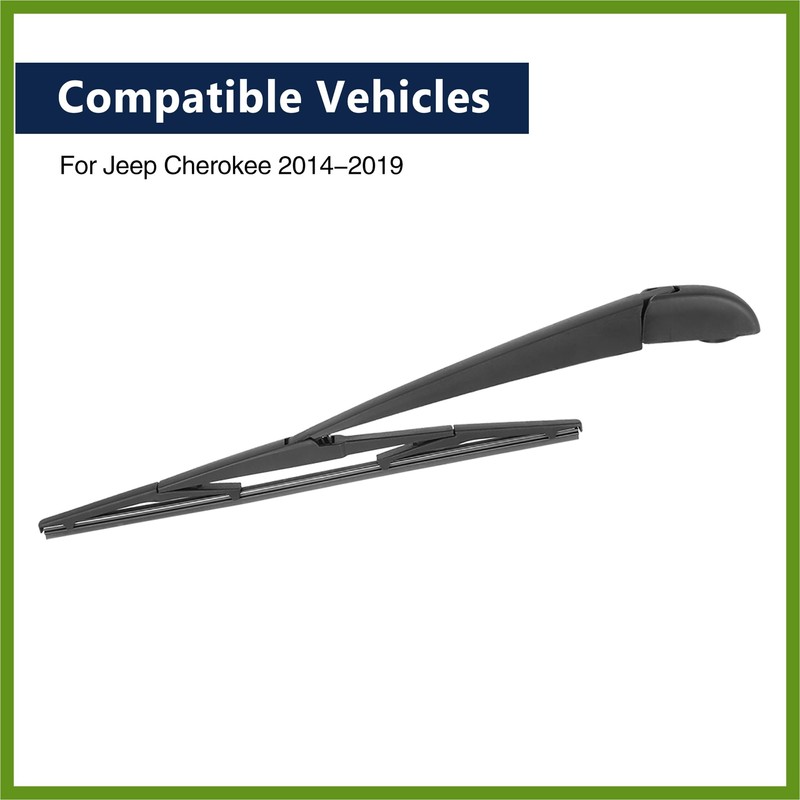 HOPESPANNER Car Rear Windshield Wiper Blade Arm Set for Jeep