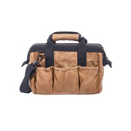 Readywares Tool Bag, Heavy Duty Waxed Canvas Bag for Gear, Tools, Supplies and Equipment (12", Tan)