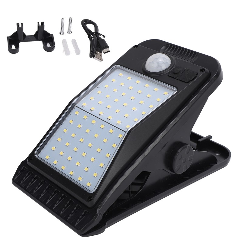 Clip On Solar Motion Light 72 LED Beads IP65 Waterproof