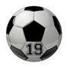 Soccer Player Number No 19 Football Ball Pop Socket