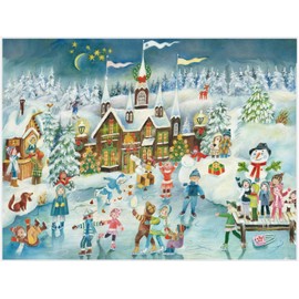 Adventskalender "Eislauffreuden am Schloß": Papier Adventskalender