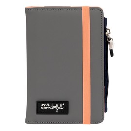 Mr. Wonderful Passport Holder Grey Destination: The World, Colourful, Estandar, Classic, Colourful, Classic