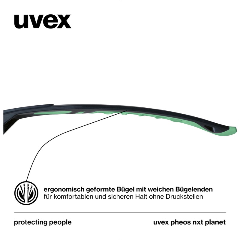 Uvex pheos nxt planet - safety glasses - temple glasses